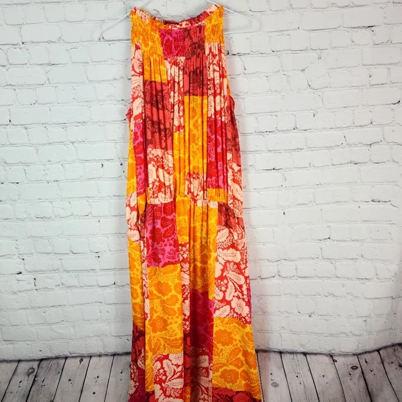 Ann Taylor Petite Patchwork Floral Maxi Dress - Picture 3 of 10